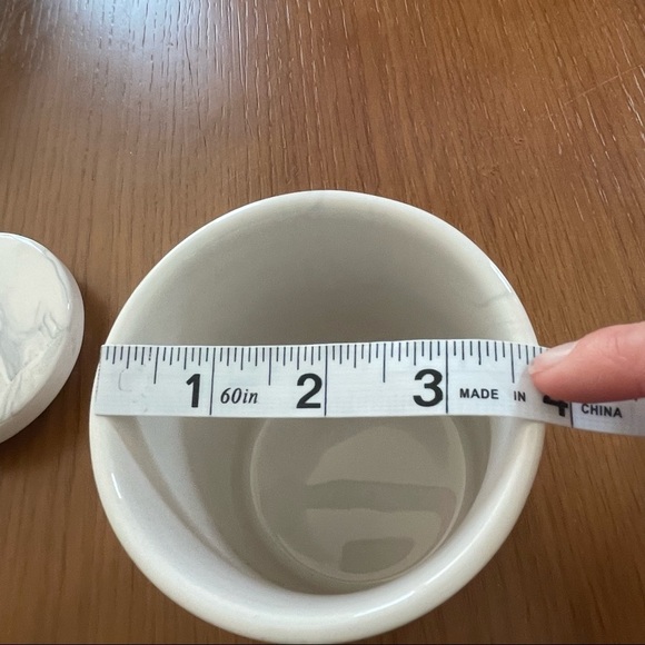 NEW RAE DUNN MARBLE BATHROOM SET KEEP THINGS - Picture 8 of 9